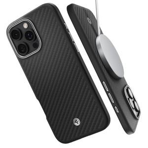 아이폰16 프로 케이스 맥세이프 카본 패턴 엔조아라미드