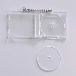 미니 CD 시디 NFC 키링 아크릴 투명 케이스 굿즈 앨범 제작 만들기 DIY 키 홀더 체인