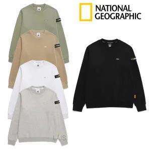 [롯데백화점]내셔널지오그래픽 남여공용 폴리카터 스몰 로고 맨투맨 N244USW050