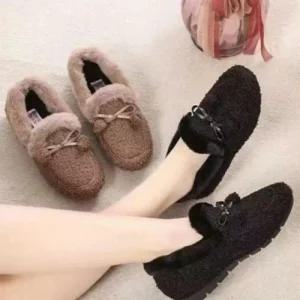 기모 단화 겨울 여성 뽀글이 필수템 캐주얼 털 (49Mc9)