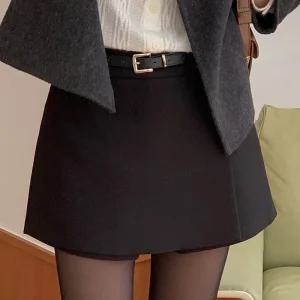 [코코블랑] 루메 미니 랩 스커트 팬츠(벨트set)