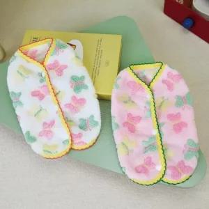 예쁜색 나비 디자인 강아지 수면 조끼 극세사 원단