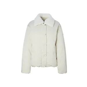 [셀러허브 패션]헤지스 여성s 페이크퍼 카라 구스 다운 푸퍼 라이트베이지 HSJU5D007I1