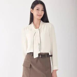 [지센] 2컬러 배색 레터링 셔츠 LFWSO902_P410374832