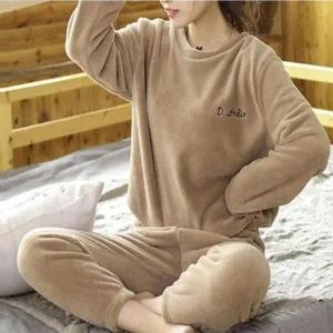 [셀러허브][라일리여성언더웨어] Rly 겨울 잠옷세트 파자마 밍크 잠옷 기모 홈웨 (S42569569)