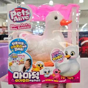 주루 펫 얼라이브 마마 덕 아기 오리 코스트코 랜덤 슬라임 아기오리 작동 동물 인형 완구