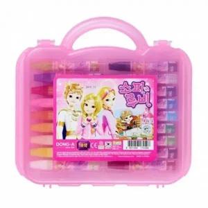 동아 크레파스 18색 소피루비 유아용 신학기 준비물 핑크 분홍색