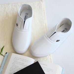 V 레자실내화 흰색 학생 간호사신발 병원 흰색실내화 식품공장 작업화 위생실내화 간호실습