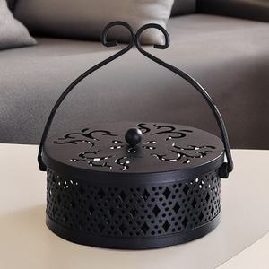 블랙 엔틱 모기향 연소기 거치대 캠핑 모기향