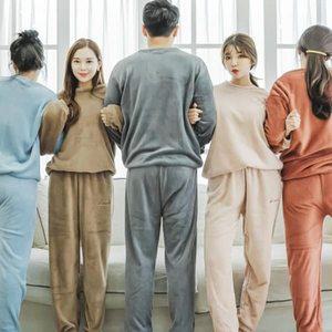 [디작소](당일) SALE 커플 자수 무지 수면잠옷 상하셋트