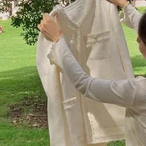 핫핑 하르엘 노카라 루즈핏 수술 트위드자켓