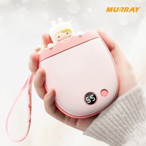 머레이 양면발열 충전식 손난로 보조배터리 전자 핫팩 캐릭터 키링 USB 전기 휴대용 손난로