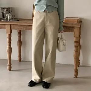 [코코블랑] 리블 절개 와이드 팬츠(숏,미들,롱)