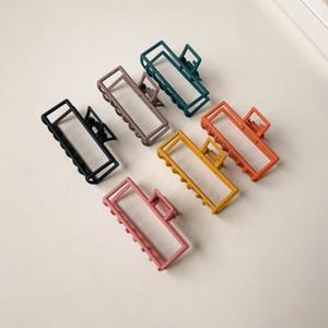 GGD 사각 무광 파스텔 헤어 집게핀