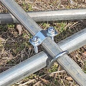 아연도금 파이프클램프 유볼트 휀스상단하단파이프 내재해형 하우스 8MM 32X32 10개