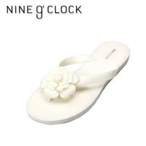 나인어클락 꽃조리 화이트 조리 쪼리 꽃조리 꽃쪼리 캐주얼쪼리 플라워쪼리 플라워조리 젤리조리