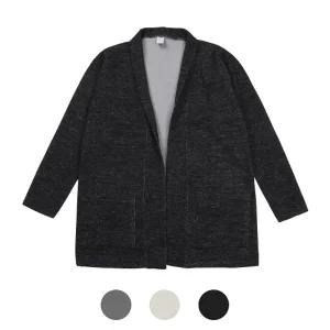 [파파브로] 남성 간절기 롱기장 노버튼 숄가디건 HIT-JUA-Q017