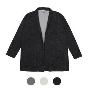 [파파브로] 남성 간절기 롱기장 노버튼 숄가디건 HIT-JUA-Q017