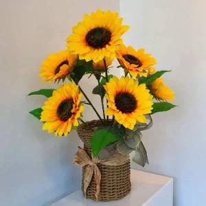 [골드스마일]해바라기조화 인테리어 촬영소품 해바라기 조화