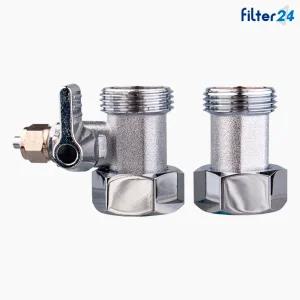 정수기 설치용 아답터 중형 고급 커플링타입 연결호스 1/4 /싱크대 벽붙이수전 연결용