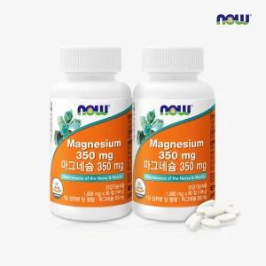 [나우푸드코리아] 나우푸드 마그네슘 350mg 90정 2병 6개월분