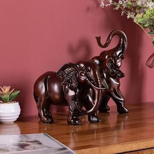 재물운 집들이선물 개업선무 마블 우드 코끼리 2p세트