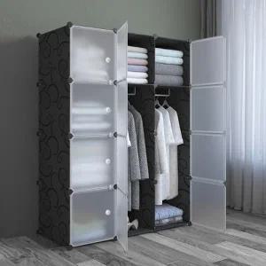 DIY 복합 선반 수납장(8칸) (105x140cm) 조립식옷장