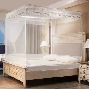 침대 모기장 낙상 안전 레이스 유아 침실 커텐 꾸미기 모기장(1.2m)-그린