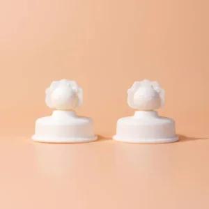 베베락 유아 아기 젖병 빨대컵 실리콘 토퍼 크림 X2개