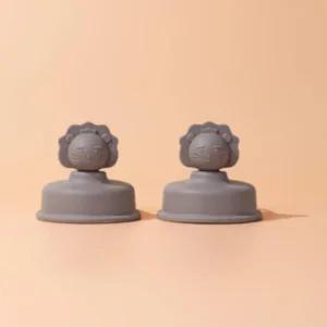 베베락 유아 아기 젖병 빨대컵 실리콘 토퍼 초코 X2개