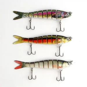 [셀러에이드]히트피싱 8단 관절 루어 3p세트 바다낚시 가짜미끼