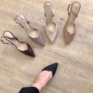 [더힐][더힐슈즈] 스틸레토 언발 여성여자 구두 정장화 슬링백 3,5,7,9cm/5color qmn19m012