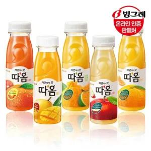 따옴 주스 5종 20병  천혜향 자몽 망고 사과 오렌지