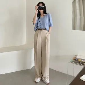 [코코블랑] 쿨썸머 투데이 와이드 슬랙스