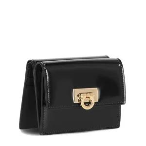 [페라가모] 간치니 22 0434 NERO 760658 컴팩트 반지갑