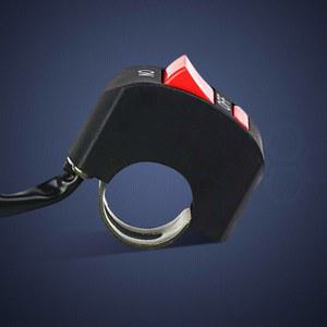 오토바이 ON/OFF 단추 커넥터 푸시 단추 스위치 오토바이 핸들 바 스위치, 모토 모터 ATV 바이크용, DC12V/10A