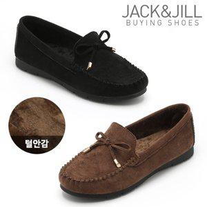 [잭앤질] 바잉 발등리본 털안감 로퍼(JD2981S)