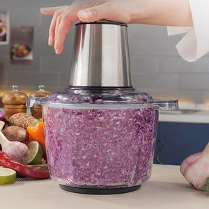 바치 7초 만능 다지기 마늘 야채 고기 2.6L 대용량 스텐 분쇄기