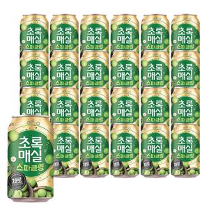 웅진 초록매실 스파클링 제로 CAN 350ml 24개