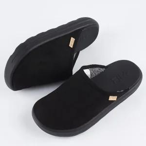 휠라 드리프터 튜브 스웨이드 방한 슬리퍼 블랙 1SM01967E