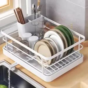 더조은 자동 물빠짐 수세미 식기건조대