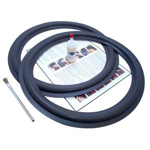 표준 15인치 스피커 폼 서라운드 엣지 수리 키트 - 2개의 스피커 키트 - 폼이 측정값과 일치하는 다양한 브랜드 및 모델의 일반적으로 사용되는 수십 개의 15인치 스피커에 장착됩니다