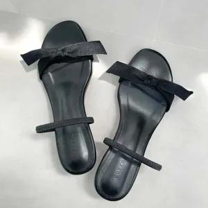 인기상품 직장인 여름 출근 신발 리본 스트랩 슬링백 샌들 힐 [WFJIXMN_251115]