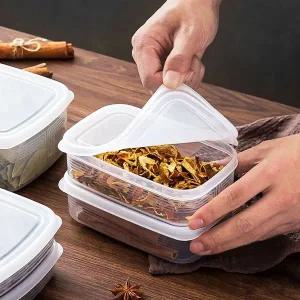 [골드스마일]2P 일본 밀폐통 (450mL) V 반투명 -