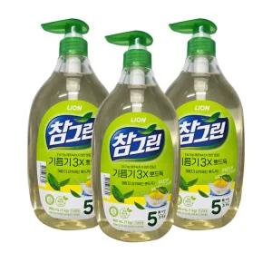 참그린 기름기 뽀드득 주방세제 1kg 용기 3개