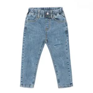 루알라키즈 아동용 10부 스크래치 크롭 청바지 7호-17호 3208