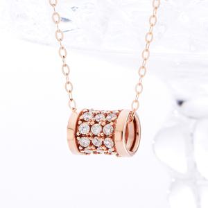 14K 18K 목걸이 45cm 피아 여성 패션 핑크골드 금목걸이