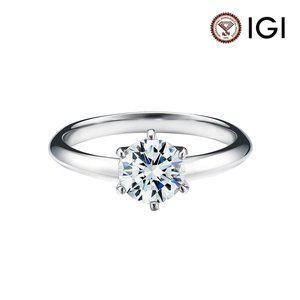 [한국금다이아몬드]연말특가 1캐럿 랩 다이아몬드 반지 6프롱 IGI D VS1 14K