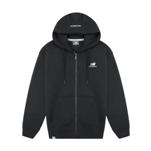 뉴발란스 베이직 플리스 기모 후드 집업 자켓 블랙 NBMDDB1053-19