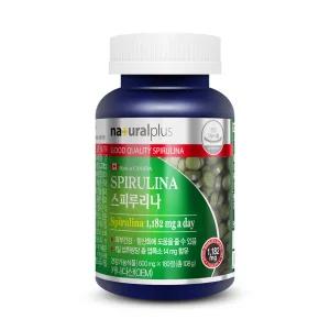 [3개월] 내츄럴플러스 스피루리나 피부 항산화 엽록소 180정, 1개
